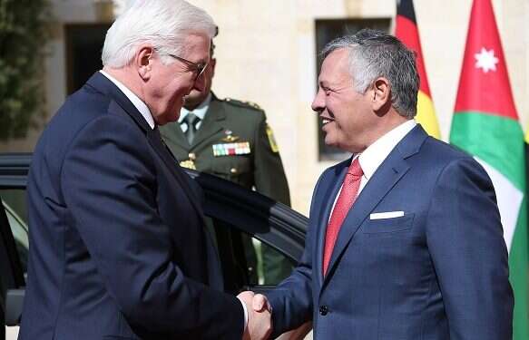 German President Frank-Walter Steinmeier and Jordan's King Abdullah in Amman Jordan's king calls for Palestinian capital in east Jerusalem