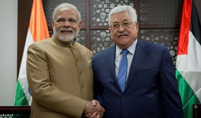 Palestinian president urges India to back a multi-nation peace mediation effort