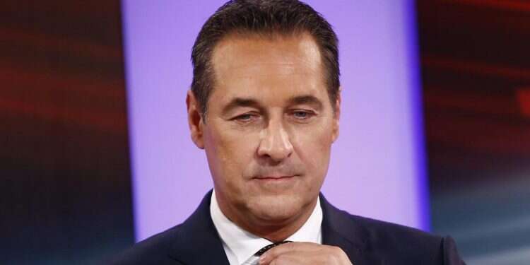 Head of Austrian Freedom Party Heinz-Christian Strache Nazi songbook scandal rattles Austria's far-right party