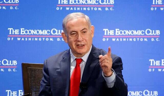 Prime Minister Benjamin Netanyahu at the the Economic Club of Washington PM: Police's 'obsessive quest' for state's witnesses due to weak case