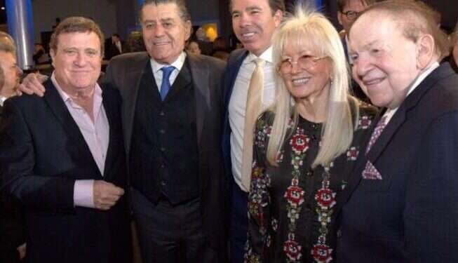 Dr. Miriam and Sheldon Adelson (far right) at the IAC event Israeli American Council celebrates 10 years of activity