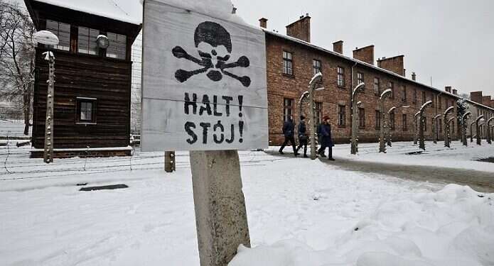 The Auschwitz Nazi death camp in Oswiecim Israeli man fined for urinating on memorial at Auschwitz