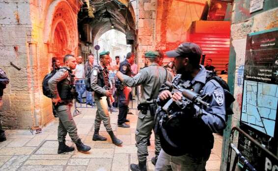 The scene of the stabbing on Hagai Street that killed Adiel Kolman. Arab passersby and shopkeepers did nothing to help Turning their backs on blood