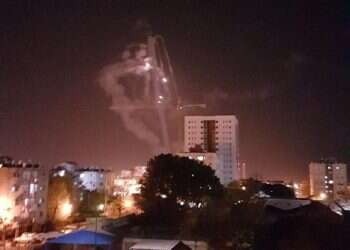 Hamas machine-gun fire into Israel triggers Iron Dome interceptors