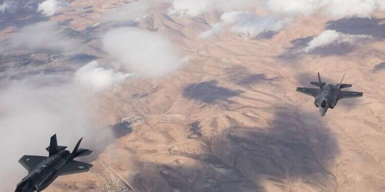 Two Israeli F-35 stealth fighters entered Iranian airspace this month Arab media claims Israeli jets secretly flew into Iran