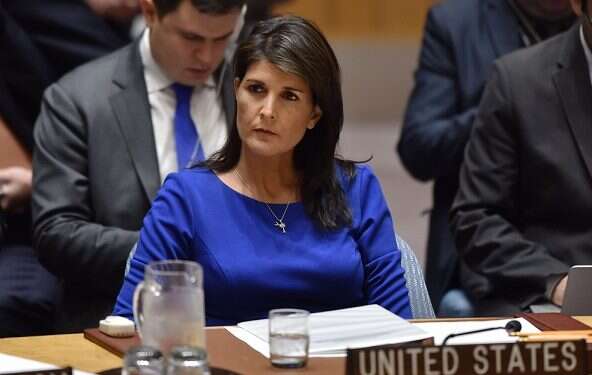 U.S. Ambassador to the U.N. Nikki Haley US to slap new sanctions on Russia for aiding Syria's Assad