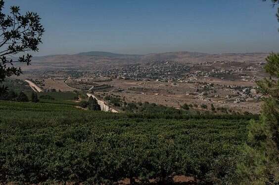 A section of the Israel-Lebanon border Israel briefly holds Lebanese woman who crossed border