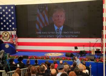 Trump celebrates 'long time coming' relocation of embassy to Jerusalem
