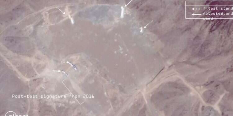 Report: Satellite images reveal secret Iranian missile development site