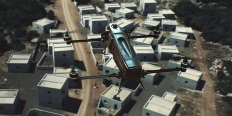The Rotem drone in action Israel unveils kamikaze drone designed to hit complex targets