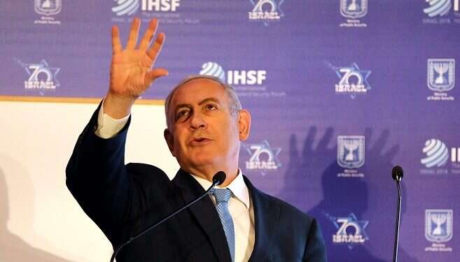 Prime Minister Benjamin Netanyahu speaks at the International Homeland Security Forum conference in Jerusalem Netanyahu: Iran has brought 80,000 Shiite fighters into Syria