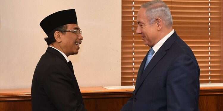 Yahya Staquf Netanyahu unexpectedly meets with Indonesian Muslim leader