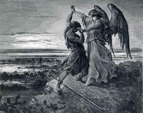 Jacob wrestling with the angel What threat to democracy?