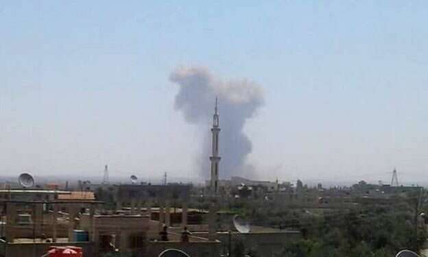 An explosion in southern Syria Blast reported at Syria warehouse used by Iran-backed militias