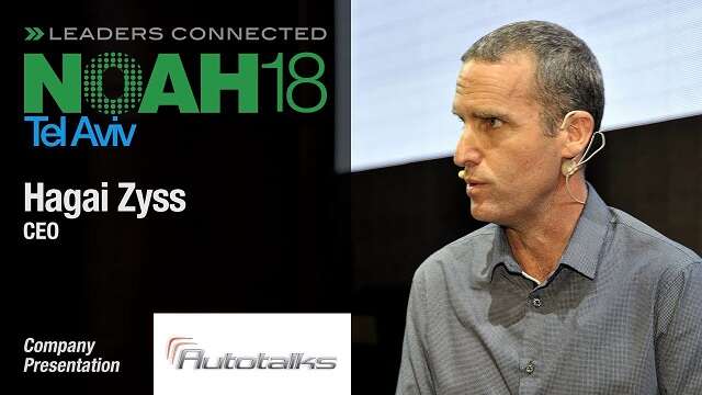 Autotalks CEO Hagai Zyss during the NOAH18 tech conference in Tel Aviv in March Auto giant Hyundai forms strategic partnership with Israel's Autotalks
