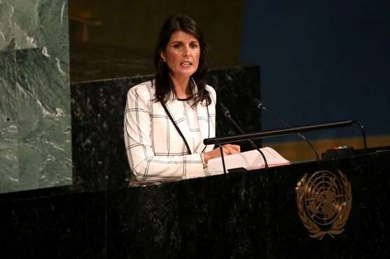 U.S. Ambassador to the United Nations Nikki Haley US envoy rips Arab, Muslim states over meager Palestinian aid