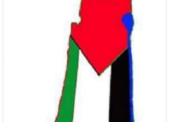 Arab MK sparks fury with map of Israel drawn as Palestinian flag