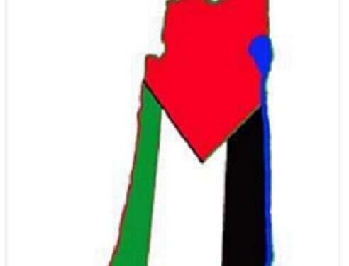 Arab MK sparks fury with map of Israel drawn as Palestinian flag