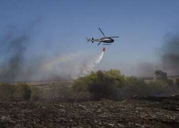 ‎29 fires erupt as Palestinian arson terrorism ‎continues to scorch western Negev