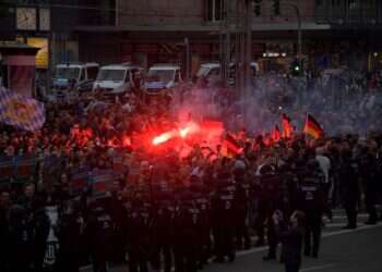 German government condemns mass neo-Nazi protest in country's east