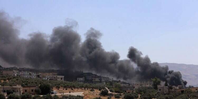 Russian, Syrian jets pound Idlib province to root out 'terrorists'