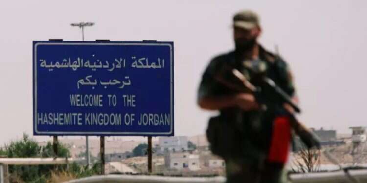 A Syrian soldier near the Nasib border crossing with Jordan UN forces cross Israel-Syria border for first time in 4 years