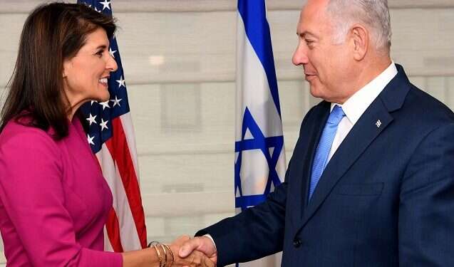Haley to Netanyahu: Abbas is not helping the Palestinian people