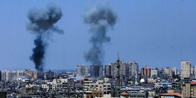 Smoke billowing over Gaza following an Israeli airstrike on terror targets Is Iran trying to drag Israel into a war in Gaza?