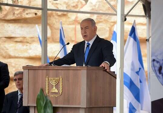 Prime Minister Benjamin Netanyahu at Kibbutz Sde Boker 'I wish I could reveal' actions to combat Gaza terror, PM says amid criticism