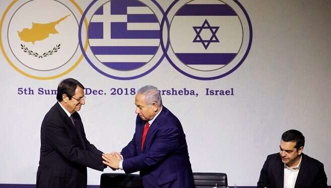 Netanyahu hosts Cypriot, Greek leaders for annual tripartite summit