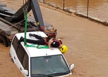 Children rescued from flooding in northern Israel