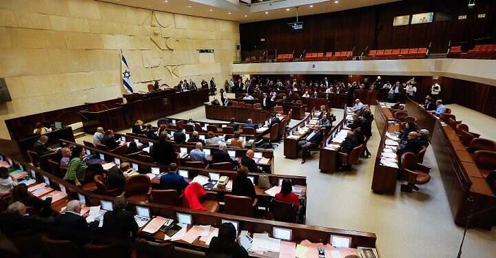 The Knesset plenum Next Knesset could see record number of female MKs