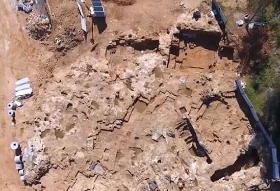 A view of the excavation site where archaeologists uncovered a large Hasmonean-era Jewish agricultural village Hasmonean-era village uncovered in Jerusalem neighborhood