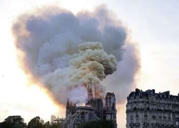 Around world, 'hearts ache' at Notre Dame Cathedral fire