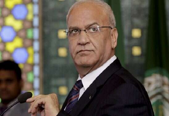 Secretary-general of the Palestinian Liberation Organization Saeb Erekat We are going to lose elections, PM warns settler leaders