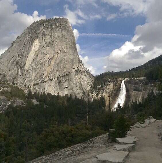Water flows over Nevada Fall in Yosemite National Park Israeli teen who fell to death in Yosemite was taking photo