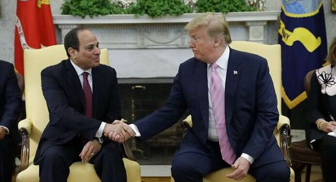 Trade, military issues top agenda as Trump welcomes Egyptian president