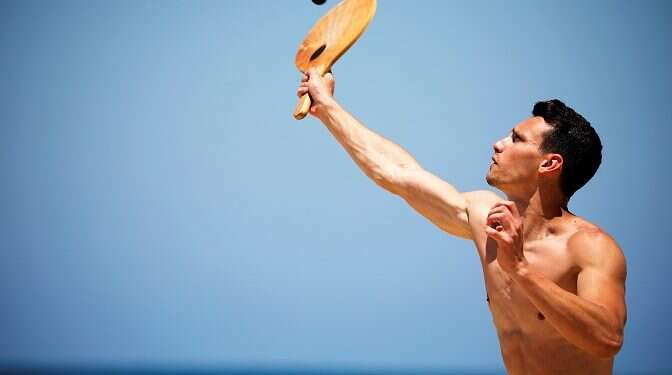 If it's Israeli independence day, it must be paddle ball