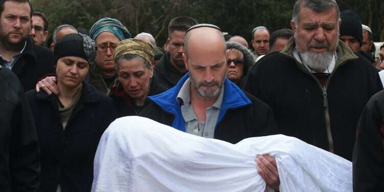 Family members mourn Adel Biton during her funeral Israeli woman welcomes new baby girl on murdered daughter's birthday