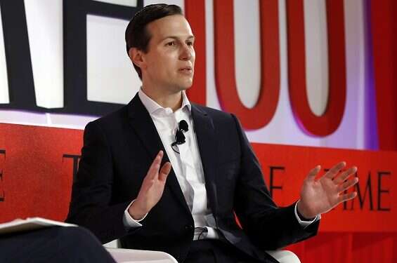 Jared Kushner, senior adviser to U.S. President Donald Trump, speaks at the TIME 100 Summit, in New York on April 23 Kushner tight-lipped on Trump Middle East peace plan