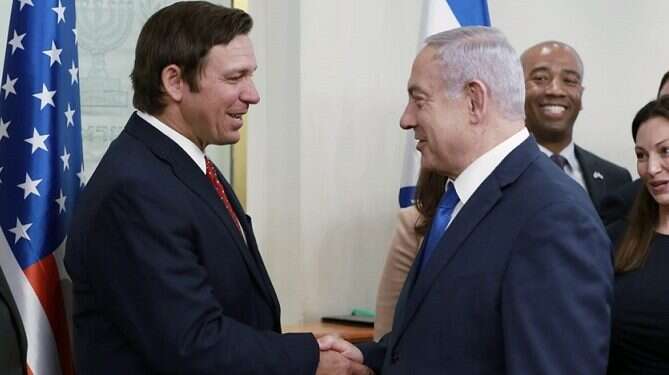 Florida Gov. DeSantis meets with Netanyahu, calls him a 'strong leader'