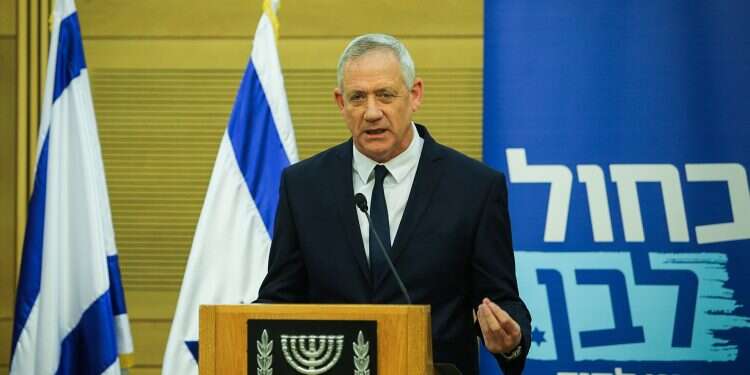 Blue and White: We should be charged with forming coalition