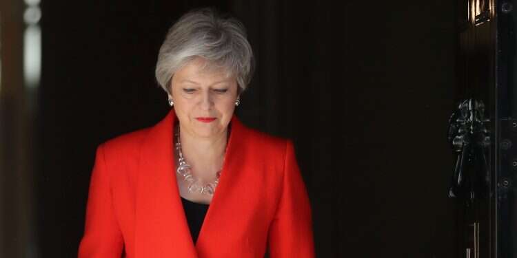 British Prime Minister Theresa May arrives to deliver a statement in London, Friday Jewish groups thank outgoing British PM May for being a 'true friend'