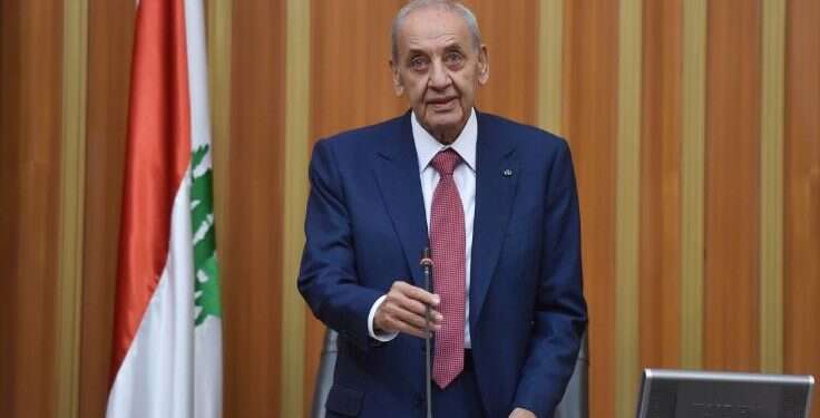 Lebanese Parliament Speaker Nabih Berri Lebanon vows not to take 'financial bribes' from US at Palestinians' expense