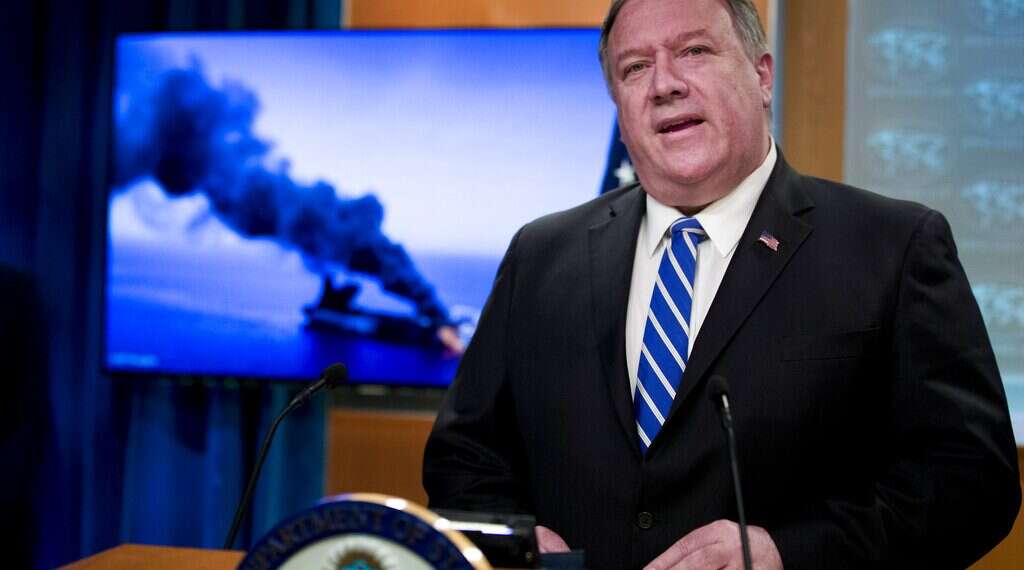 Citing intelligence, Pompeo blames Iran for attacking oil tankers