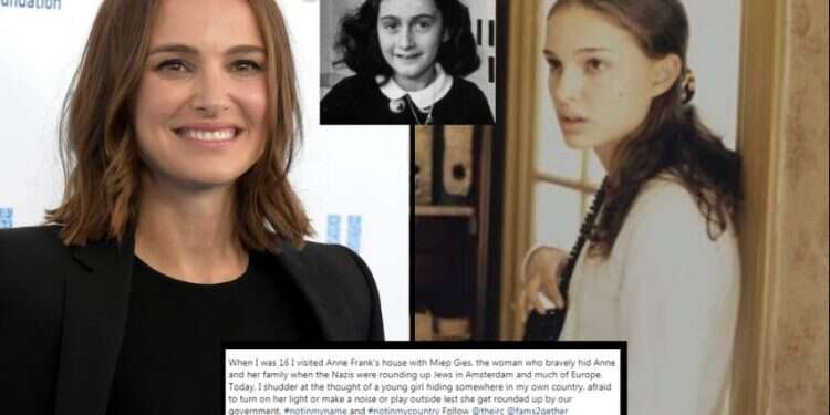 Natalie Portman evokes Anne Frank in social media post on US immigration