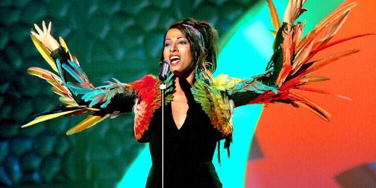 Dana International performs at the 1999 Eurovision Song Contest Israeli pop sensation 'Diva' ranks among top-15 gay pride songs of all time