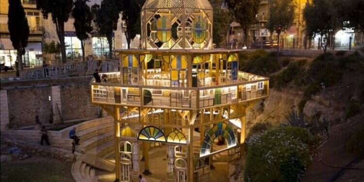 The downtown Jerusalem art installation 'Window Stories' reflects the city’s cultural diversity Discarded windows give view of Jerusalem's diversity