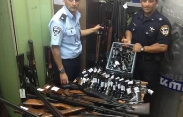 In first half of 2019, Israeli police report thousands of weapons-related arrests