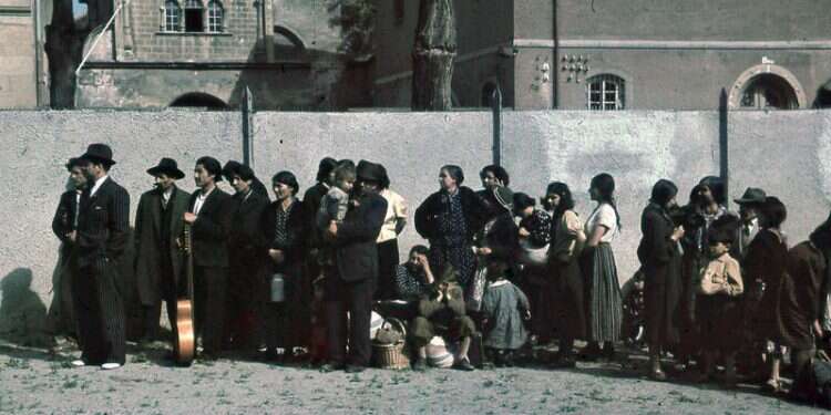 Romani civilians are rounded up for deportation in Asberg, Germany, May 22, 1940 Long ignored, Roma genocide mourned 75 years on at Auschwitz